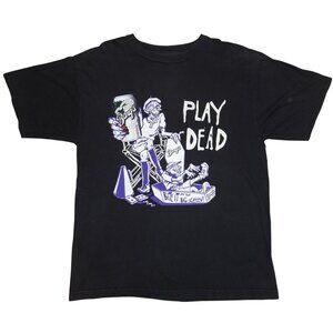 Vintage 1990s Barq's Root Beer Play Dead Zombie Contest Promo T-Shirt Mens Large
